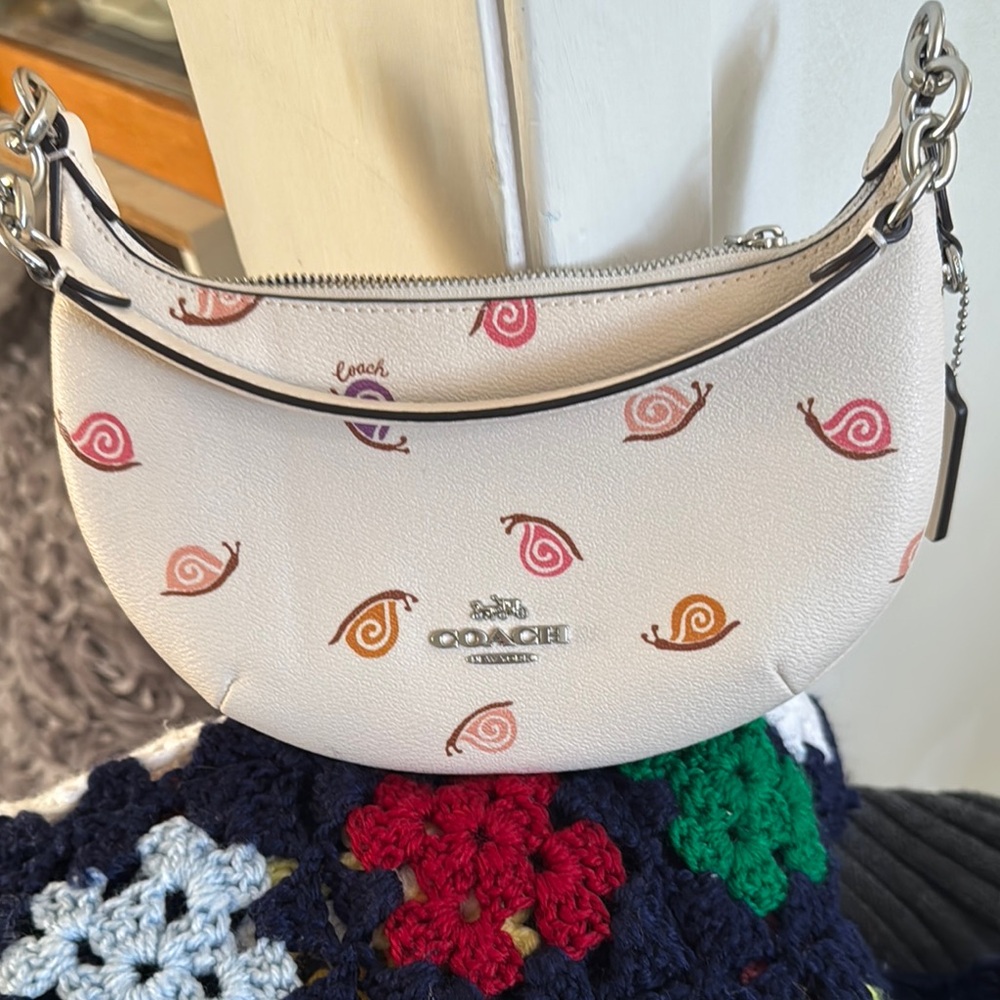 Coach White and Multicolor Women's Bag